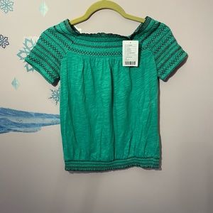 Women’s brand new Anthropologie XS turquoise top with tags
